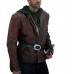 Emerald City Oliver Jackson-Cohen (Lucas) Brown Leather Jacket